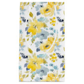 Patroon voor gele en blauwe Waterverf Klein Cadeauzakje (Voorkant)