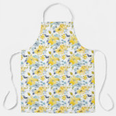 Patroon voor gele en blauwe Waterverf Schort (Voorkant)
