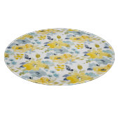 Patroon voor gele en blauwe Waterverf Snijplank (Hoek)