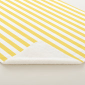 Patroon voor gele en witte strepen sherpa deken (3/4)