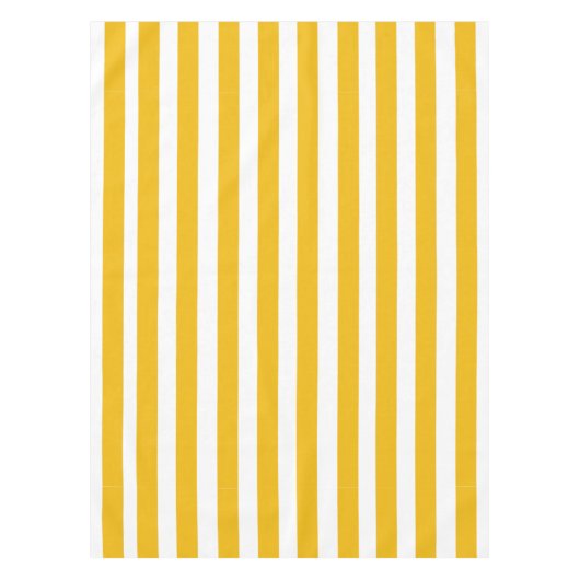 Patroon voor gele en witte strepen tafelkleed (Voorkant)