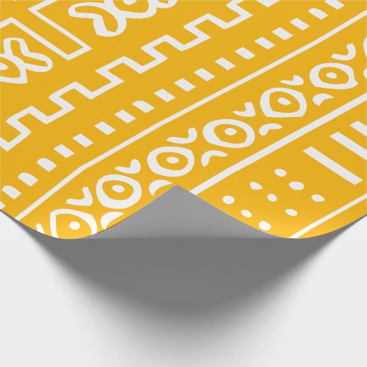 Patroon voor gele kleding cadeaupapier (Hoek)