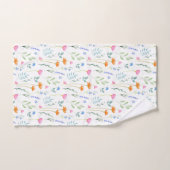 Patroon voor gemengde Waterverf wilde bloemen Bad Handdoek (Handdoek)