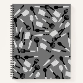 Patroon voor gereedschap koken notitieboek
