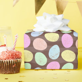 Patroon voor gespikkelde Snoepjes paaseieren Cadeaupapier