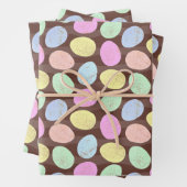 Patroon voor gespikkelde Snoepjes paaseieren Inpakpapier Vel (In situ)