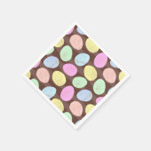 Patroon voor gespikkelde Snoepjes paaseieren Servetten (Hoek)