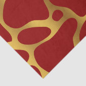 Patroon voor Gold en Red Giraffe Tissuepapier (Detail)