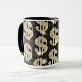 Patroon voor gouden bingdiamanten mok (Voorkant links)