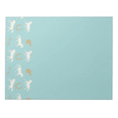 Patroon voor gouden en ivoren Engelse paarden Notitieblok (Voorkant)