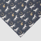 Patroon voor gouden en ivoren Engelse paarden Tissuepapier (Detail)