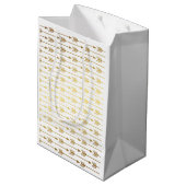 Patroon voor goudolierijgen medium cadeauzakje (Achterkant Gekanteld)
