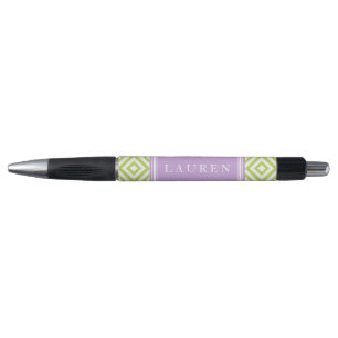 Patroon voor groene en lavender Diamonds Pen