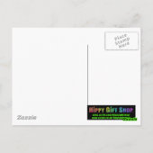 Patroon voor groene en regenboog Mandala Briefkaart (Achterkant)