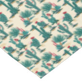 Patroon voor groene en rode cactus tafelkleed (Gekanteld)