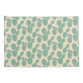 Patroon voor groene en roze cactus kussensloop (Achterkant-Rechts)