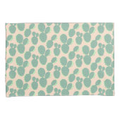 Patroon voor groene en roze cactus kussensloop (Voorkant-Rechts)