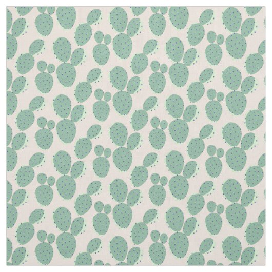 Patroon voor groene en roze cactus stof (Swatch)