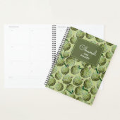 Patroon voor groene Waterverf suikerappels Planner (Display)