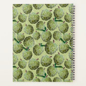 Patroon voor groene Waterverf suikerappels Planner (Achterkant)