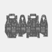 Patroon voor groots- en groothandelspatroon bedankdoosjes (Uitgevouwen)