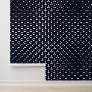 Patroon voor hart en oren behang