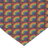 Patroon voor hart en regenbogen korte tafelloper (Hoek)