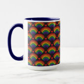 Patroon voor hart en regenbogen mok (Links)