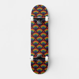 Patroon voor hart en regenbogen persoonlijk skateboard