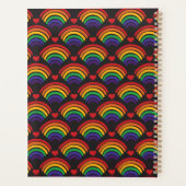 Patroon voor hart en regenbogen planner (Achterkant)