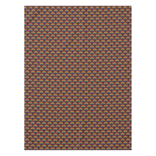 Patroon voor hart en regenbogen tafelkleed (Voorkant)