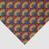 Patroon voor hart en regenbogen tissuepapier (Detail)