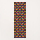 Patroon voor hart en regenbogen yogamat (Voorkant)