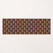 Patroon voor hart en regenbogen yogamat (Voorkant (horizontaal))