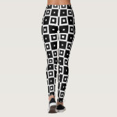 Patroon voor hedendaagse driedaagse zwarte en witt leggings (Achterkant)