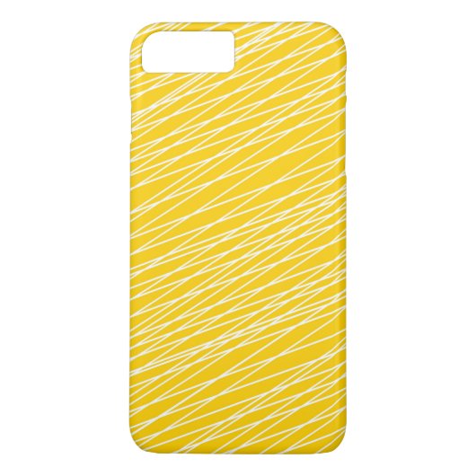 Patroon voor heldere, gele en witte lijnen Case-Mate iPhone case (Achterkant)