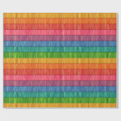 Patroon voor heldere regenboogstrips cadeaupapier (Vlak)