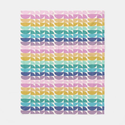 Patroon voor helderplak-inkboog geometrische vorme fleece deken (Voorkant)