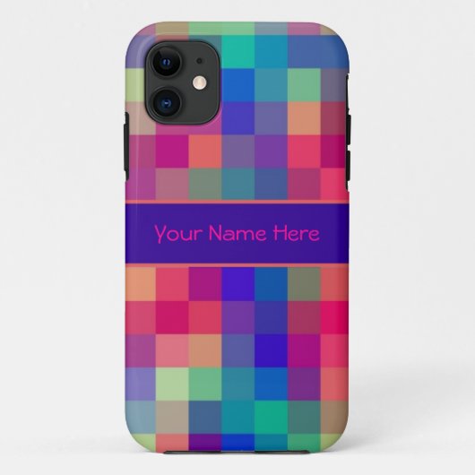 Patroon voor helderregenboogcontroles Case-Mate iPhone case (Achterkant)