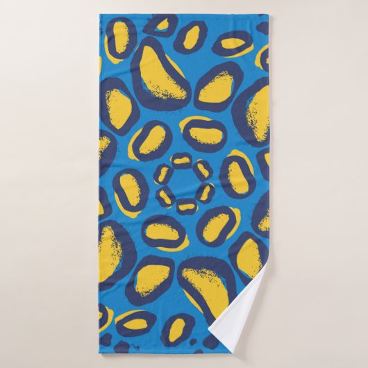 Patroon voor het drukken van luipaarden badhanddoek (Badhanddoek)