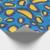 Patroon voor het drukken van luipaarden cadeaupapier (Hoek)