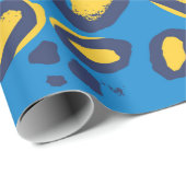 Patroon voor het drukken van luipaarden cadeaupapier (Rol Hoek)