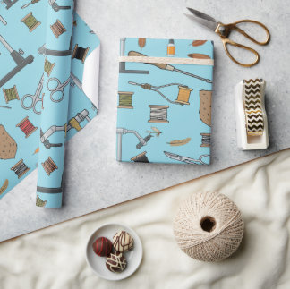 Patroon voor het maken van vliegen, materialen en cadeaupapier