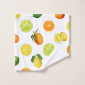 Patroon voor het verfrissen van citrusvruchten bad handdoek (Wasdoekje)