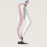 Patroon voor honkbalnaapjes leggings<br><div class="desc">Baseball Seam Stitches Pattern Legging.</div>