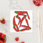 Patroon voor hotroodroodbruinvissen servet (Insitu)