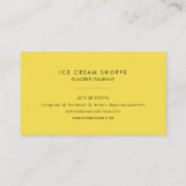 Patroon voor Ice Cream Pattern Visitekaartje (Achterkant)