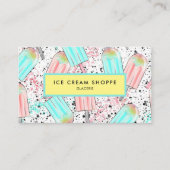 Patroon voor Ice Cream Pattern Visitekaartje (Voorkant)