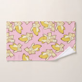 Patroon voor katten en bananen bad handdoek (Handdoek)