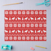 Patroon voor kerstfeestjes in bulledogs tissuepapier (Craft)